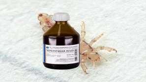 Chemičová voda z krycích instrukcí pro použití